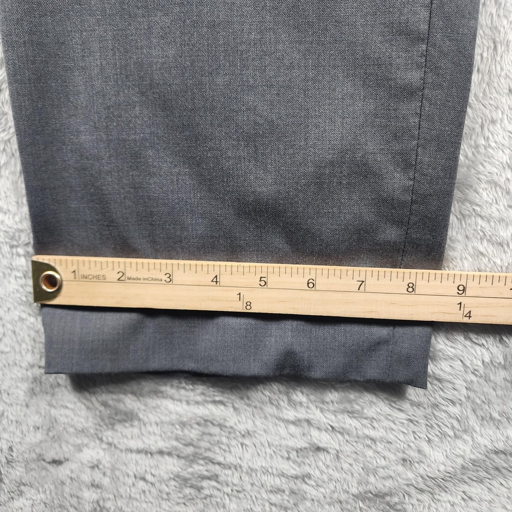 Hart Schaffner Marx Pants Mens 32x29 Gray Wool Stretch Dress Slacks (Tag‎ 34x30) - Picture 2 of 12